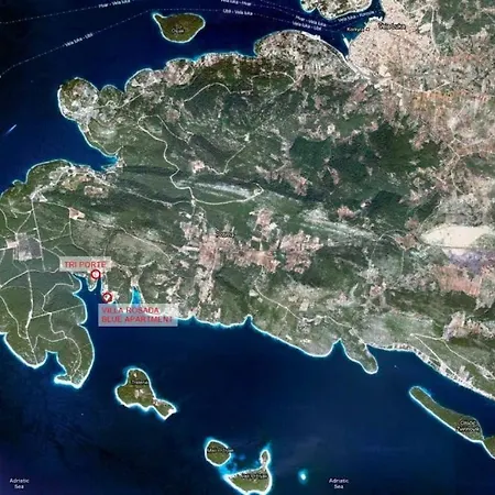 House In Tri Porte With Sea View, Terrace, Air Conditioning, Wifi 39-1 Tatil Evi Potirna